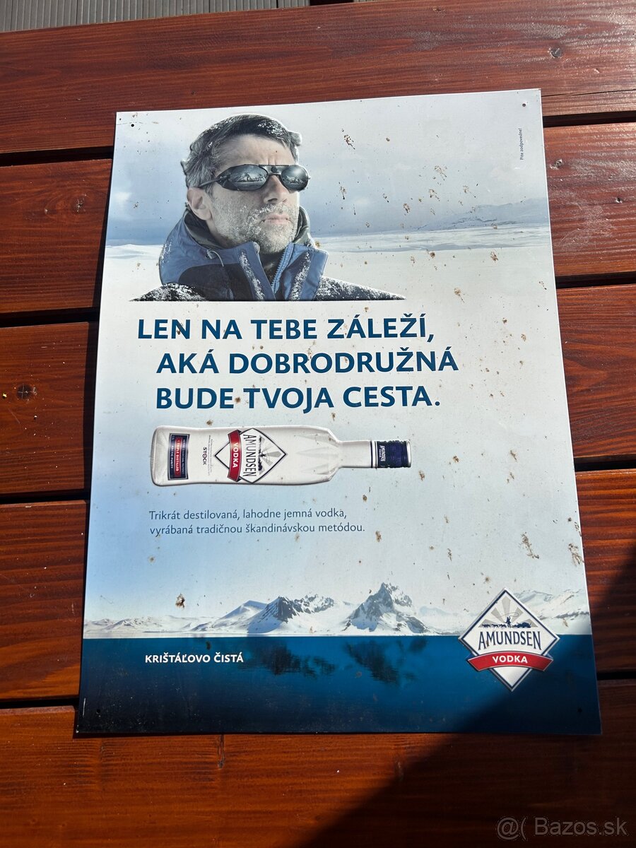 Plechová tabuľa Amundsen - 2