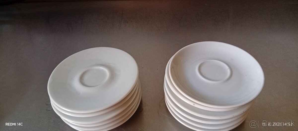 Šálky na kávu taniere dezertne - 2