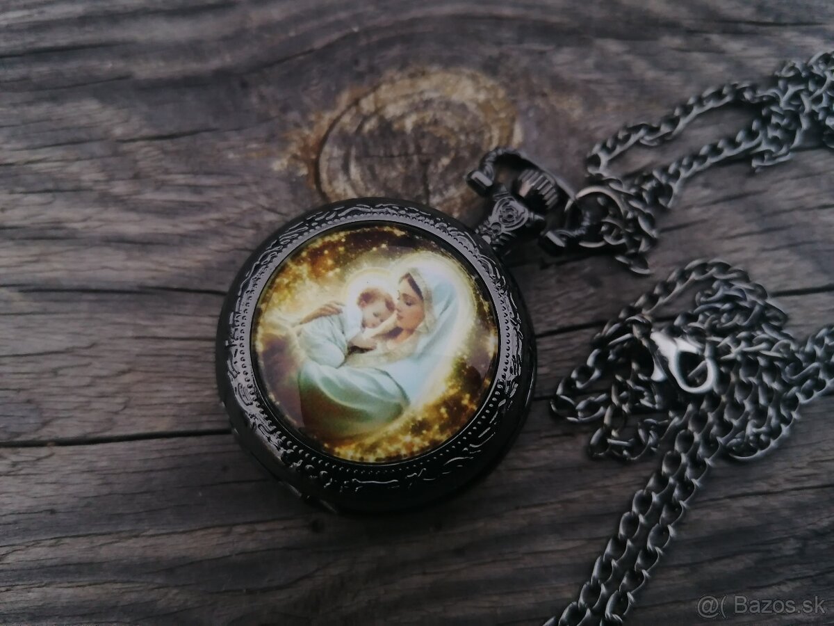 Panna Mária s Ježišom vreckové hodiny - 2