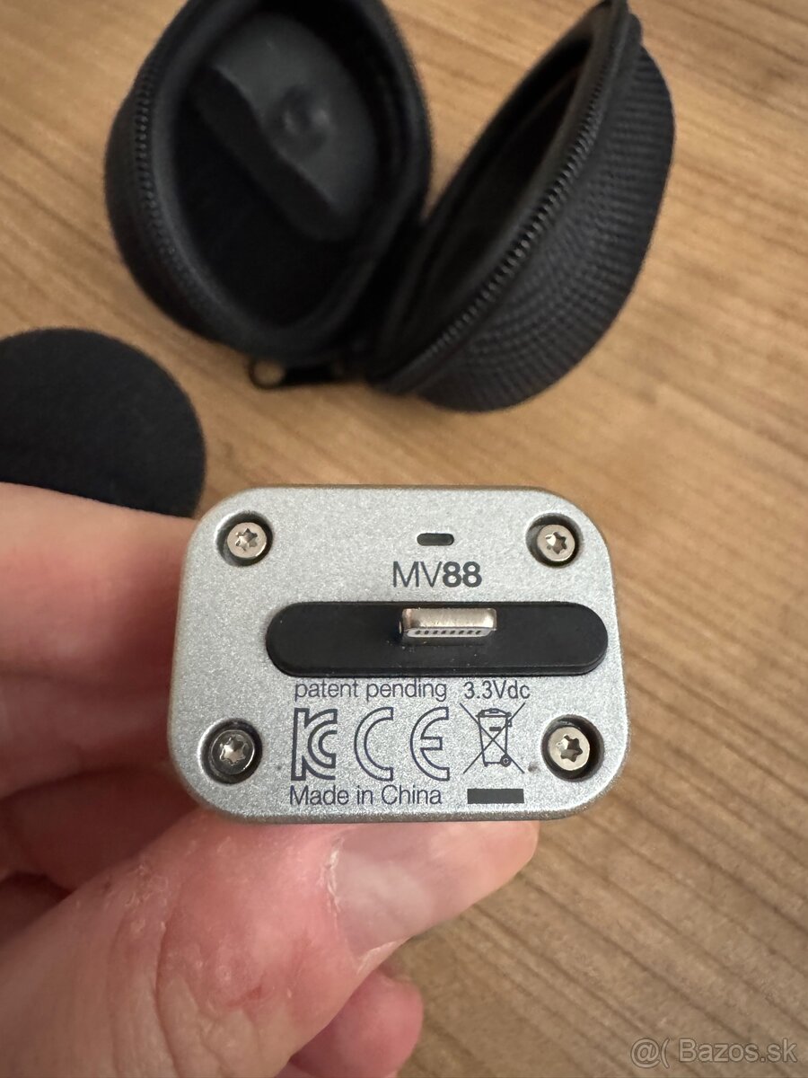 Predám Shure MV88 – iOS stereo mikrofón (Lightning) - 2