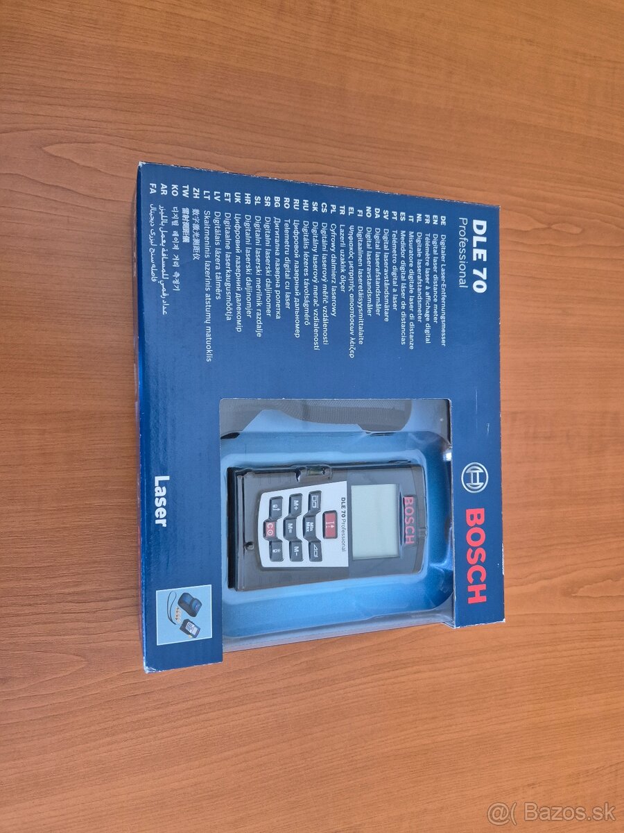 Laserový diaľkomer Bosch DLE 70 – nepoužitý - 2