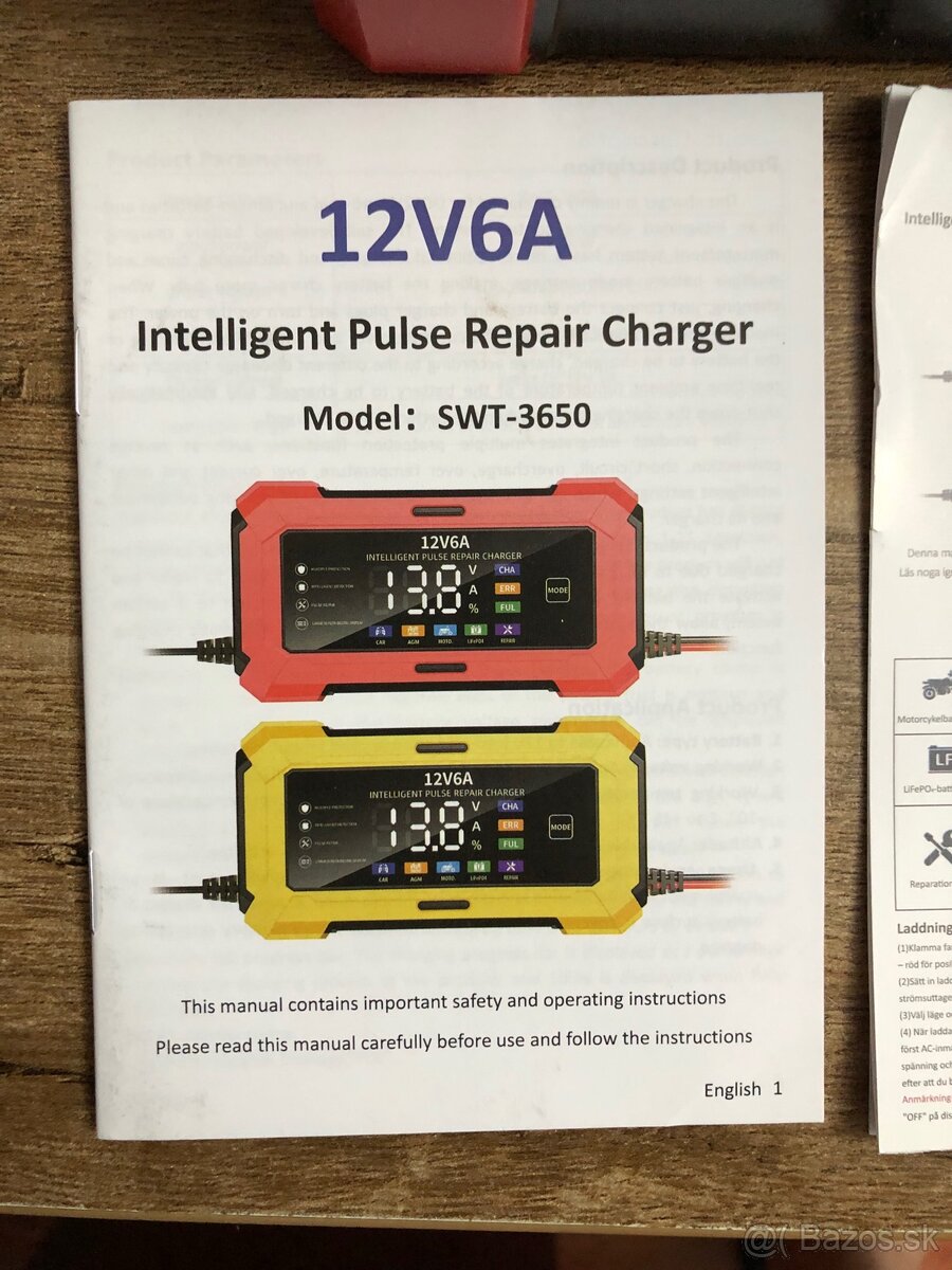 Autonabíjačka 12V/6A - 2
