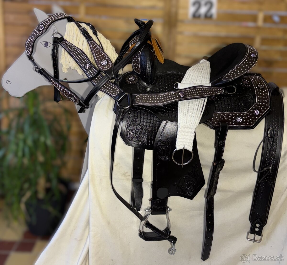 Westernový sedlový komplet 22) černý - 2