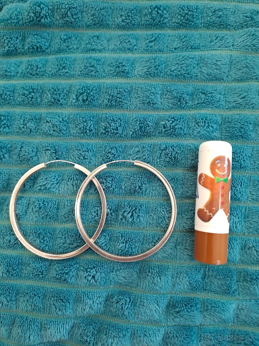 Nausnice 925 striebro silver - 2