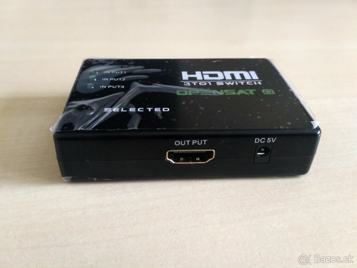Predám nový automatický HDMI switch s DO a zdrojom - 2