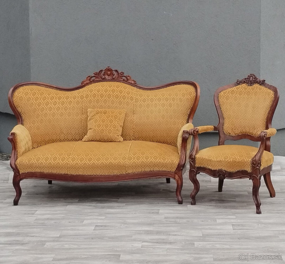 Set “BAROKO” – pohovka + kreslo . - 2
