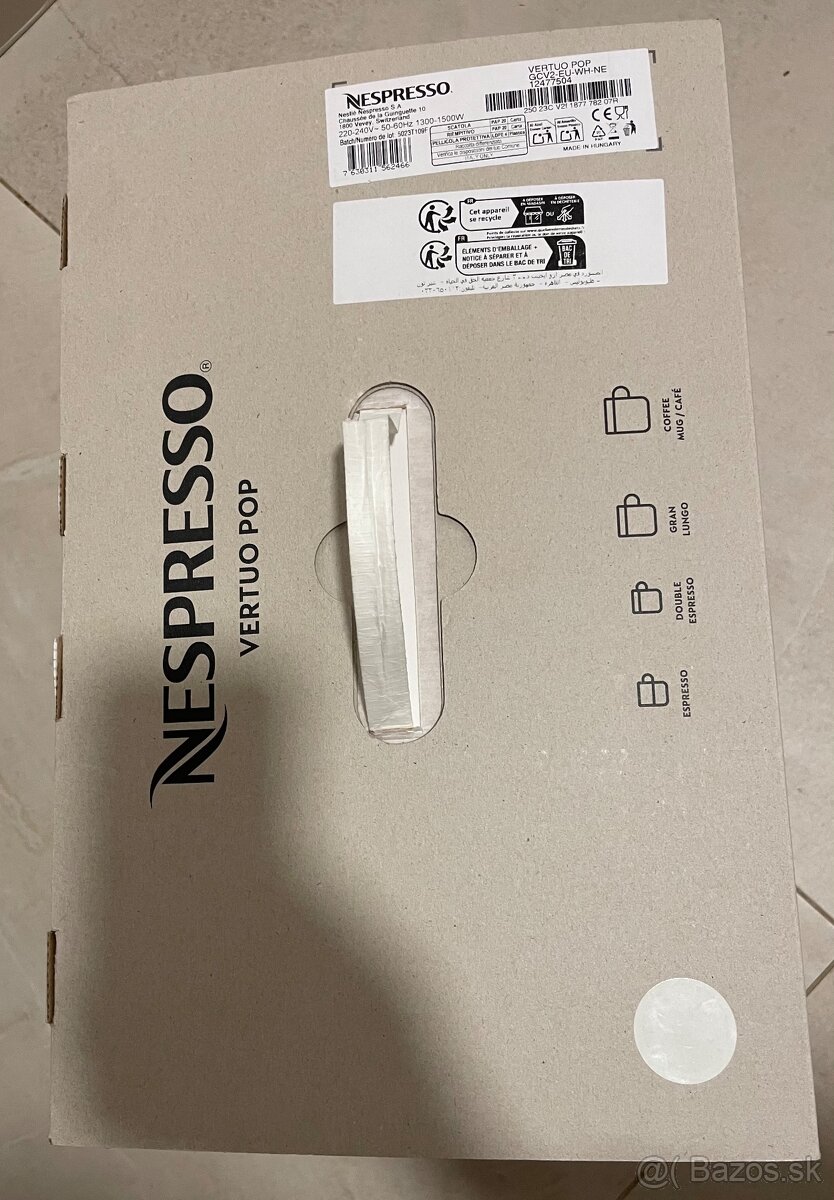 Novy nevybaleny Nespresso vertuo pop kavovar - 2