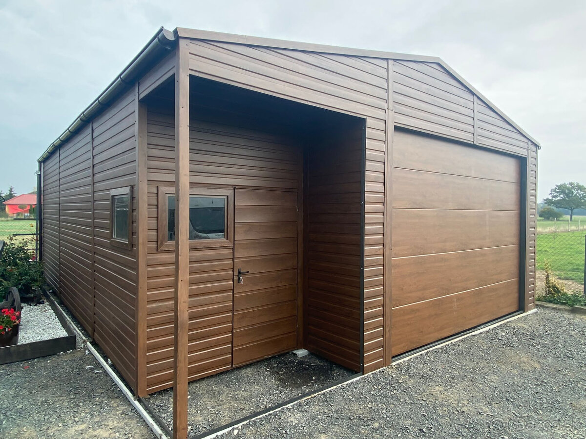 Garáž plechová 8x9 - 2