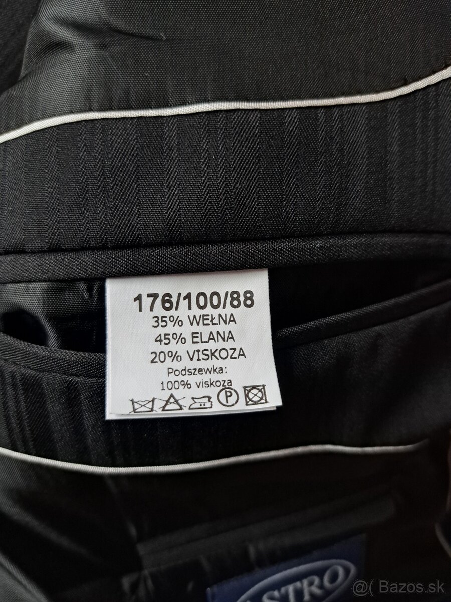 predám sako, svadobnú vestu, kravatu a manžetové gombíky - 2