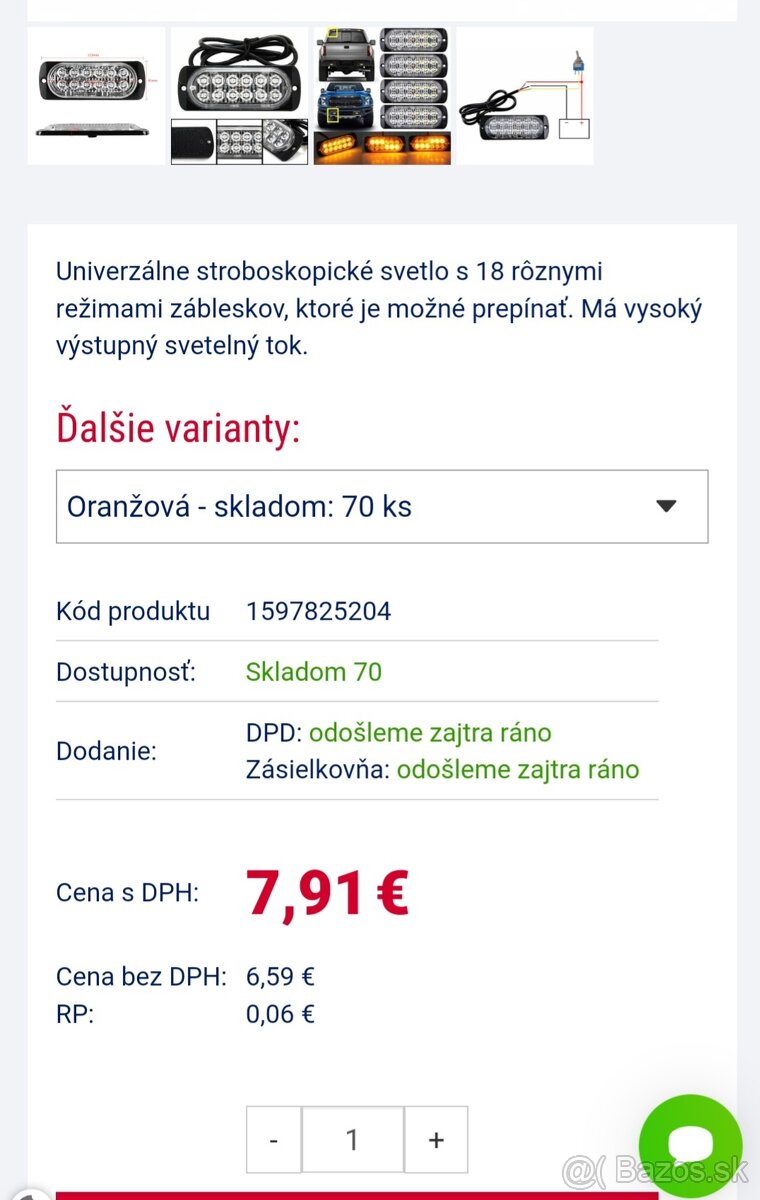 Stroboskopické led svetlá - 2