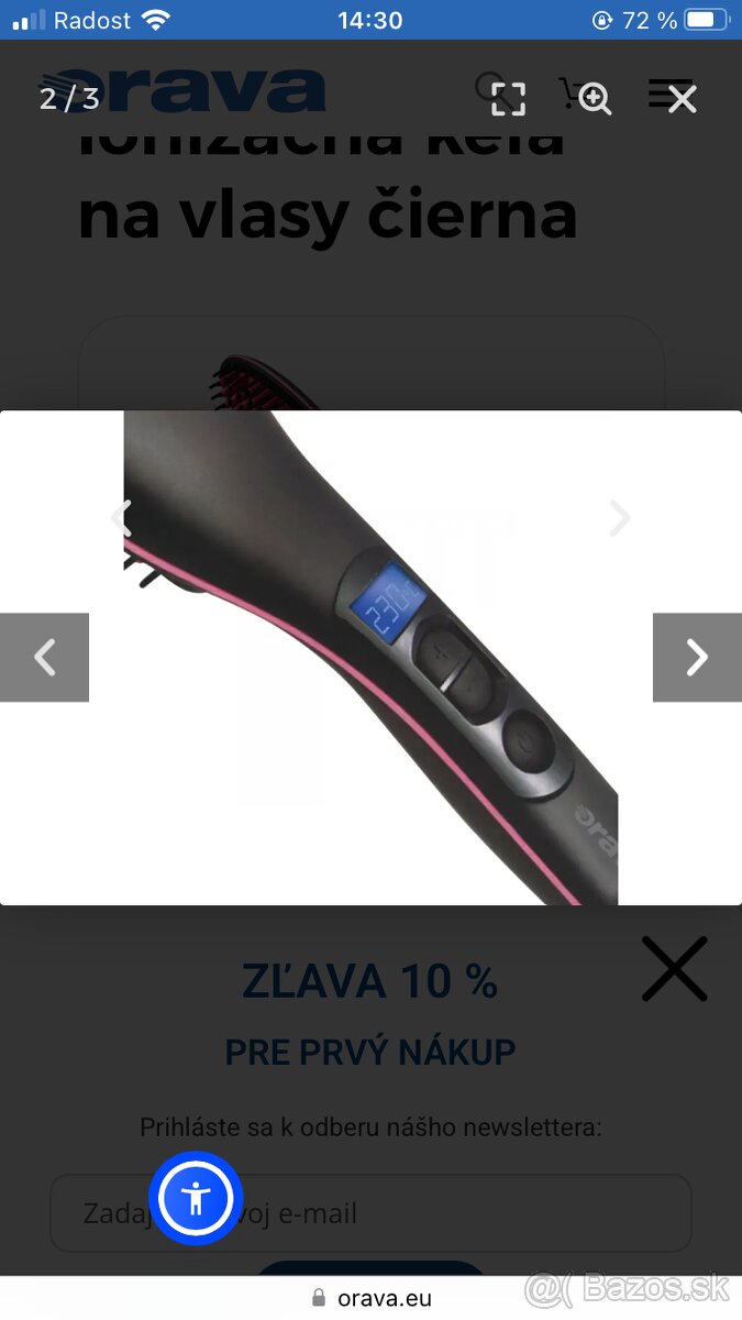 Žehliaca kefa zn. Orava - 2