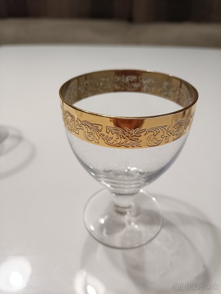 Zlaté poháre - sada 6 ks - 2