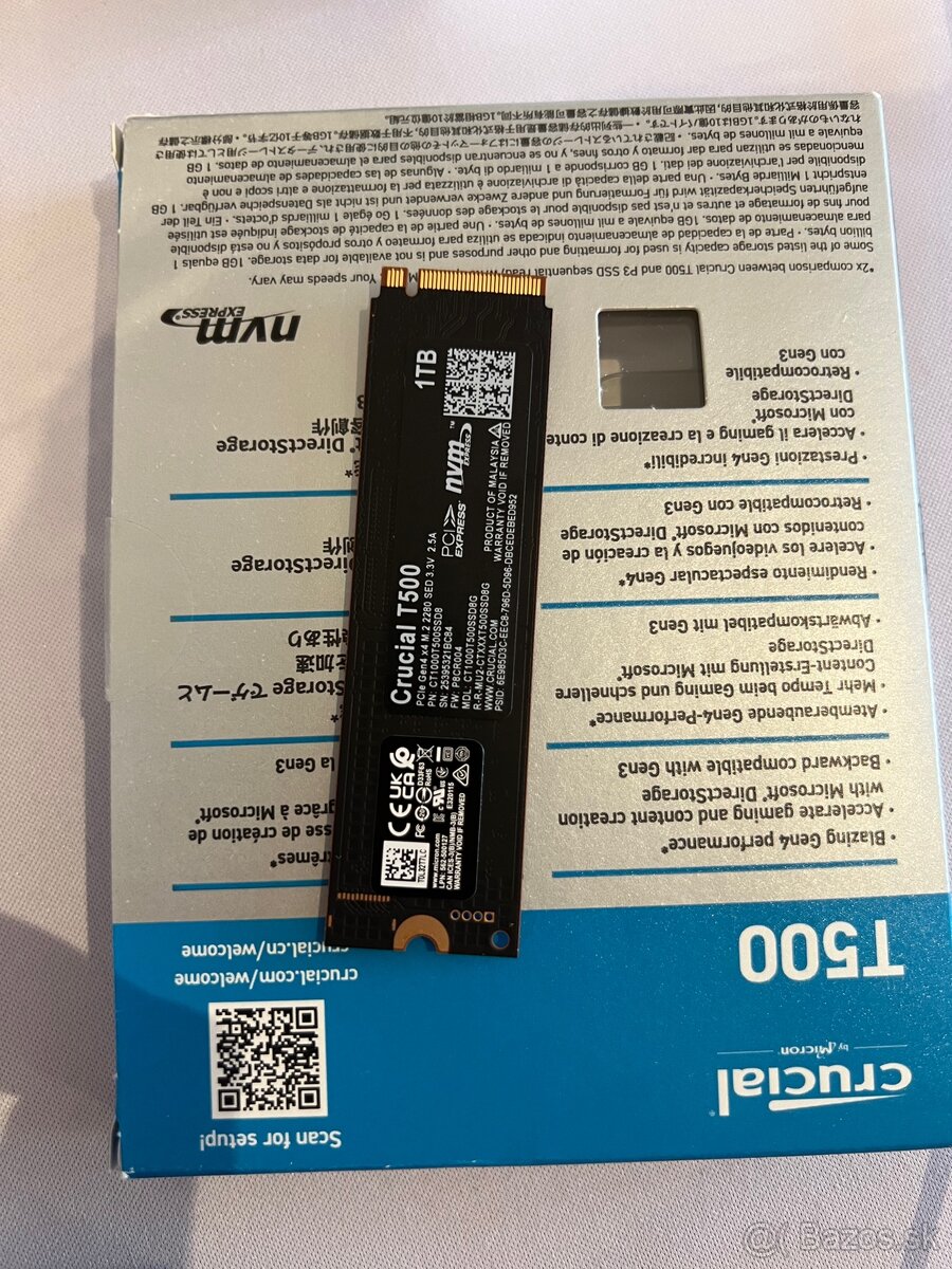 Crucial T500 1TB + case - 2