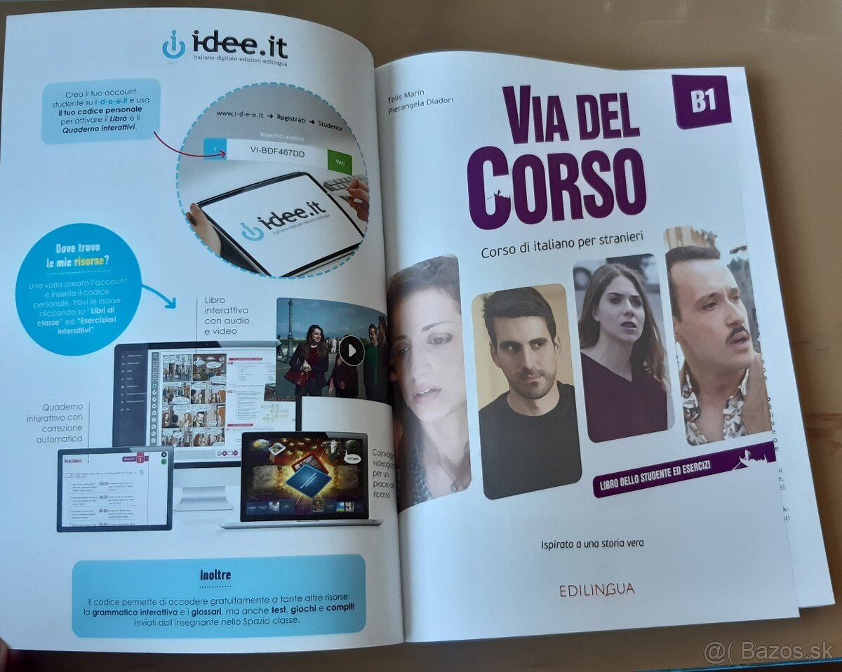 Kniha na výuku taliančiny pre jazykové školy. - 2