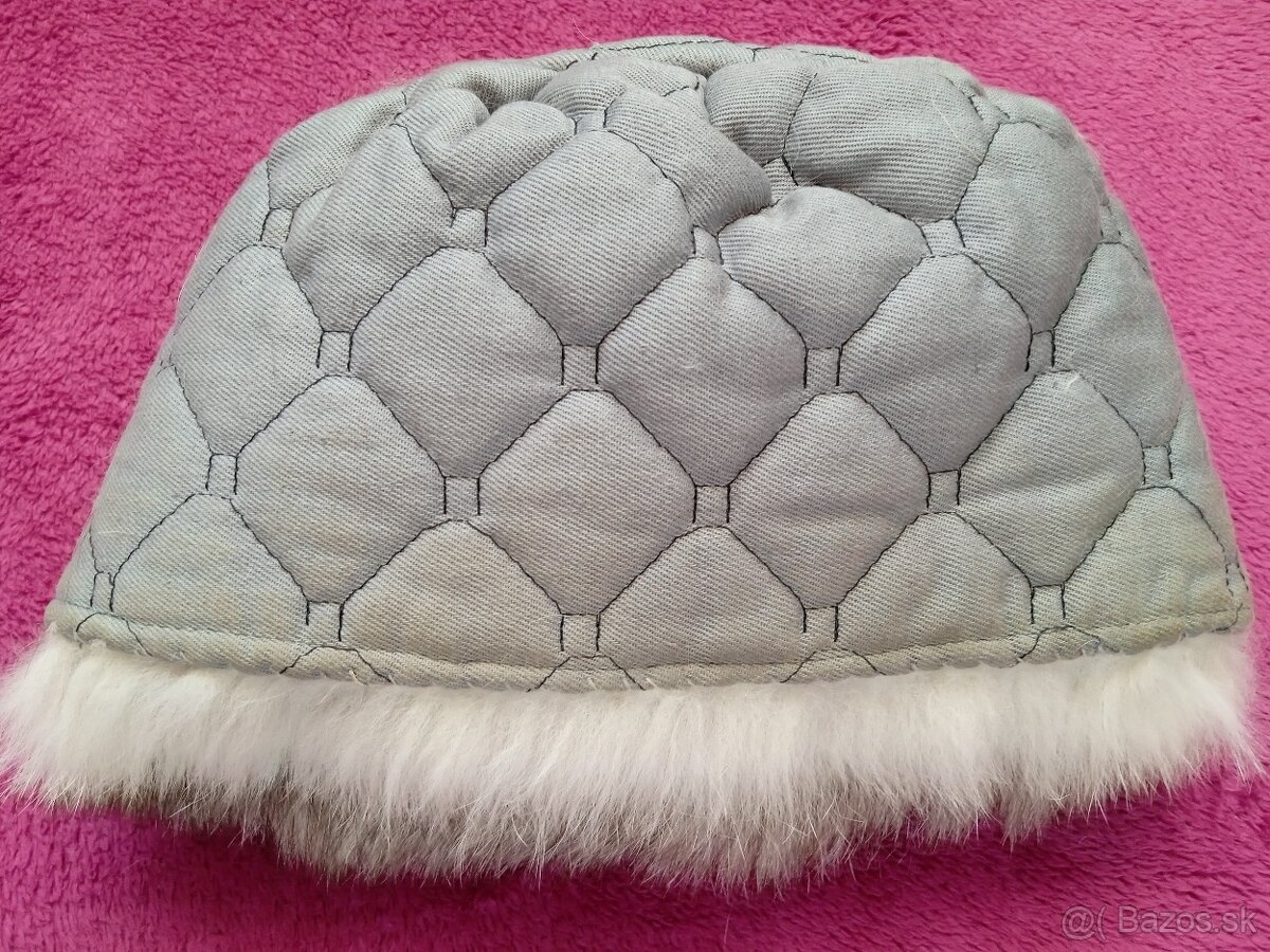 Kožušinová čiapka a golier zo striebornej líšky, dámska - 2