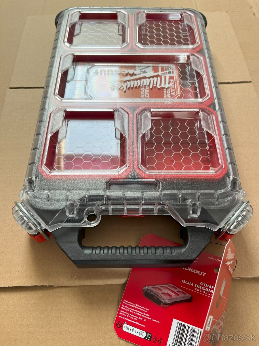 Milwaukee packout organizer kompaktný - slim - 2
