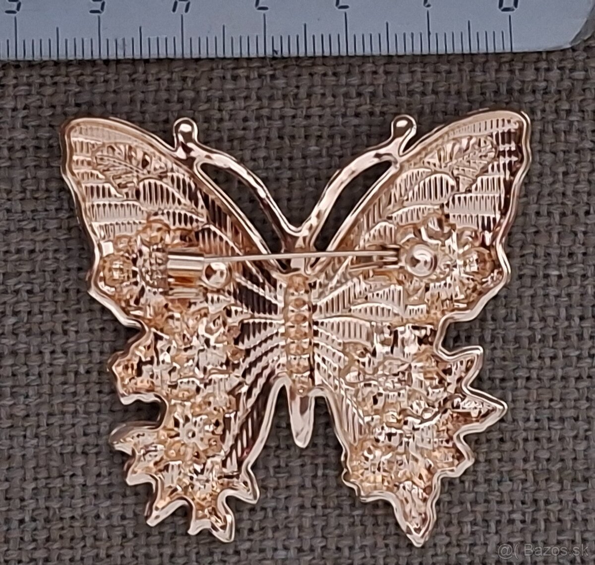 Brošňa c.6- motýĺ - modrý - 2