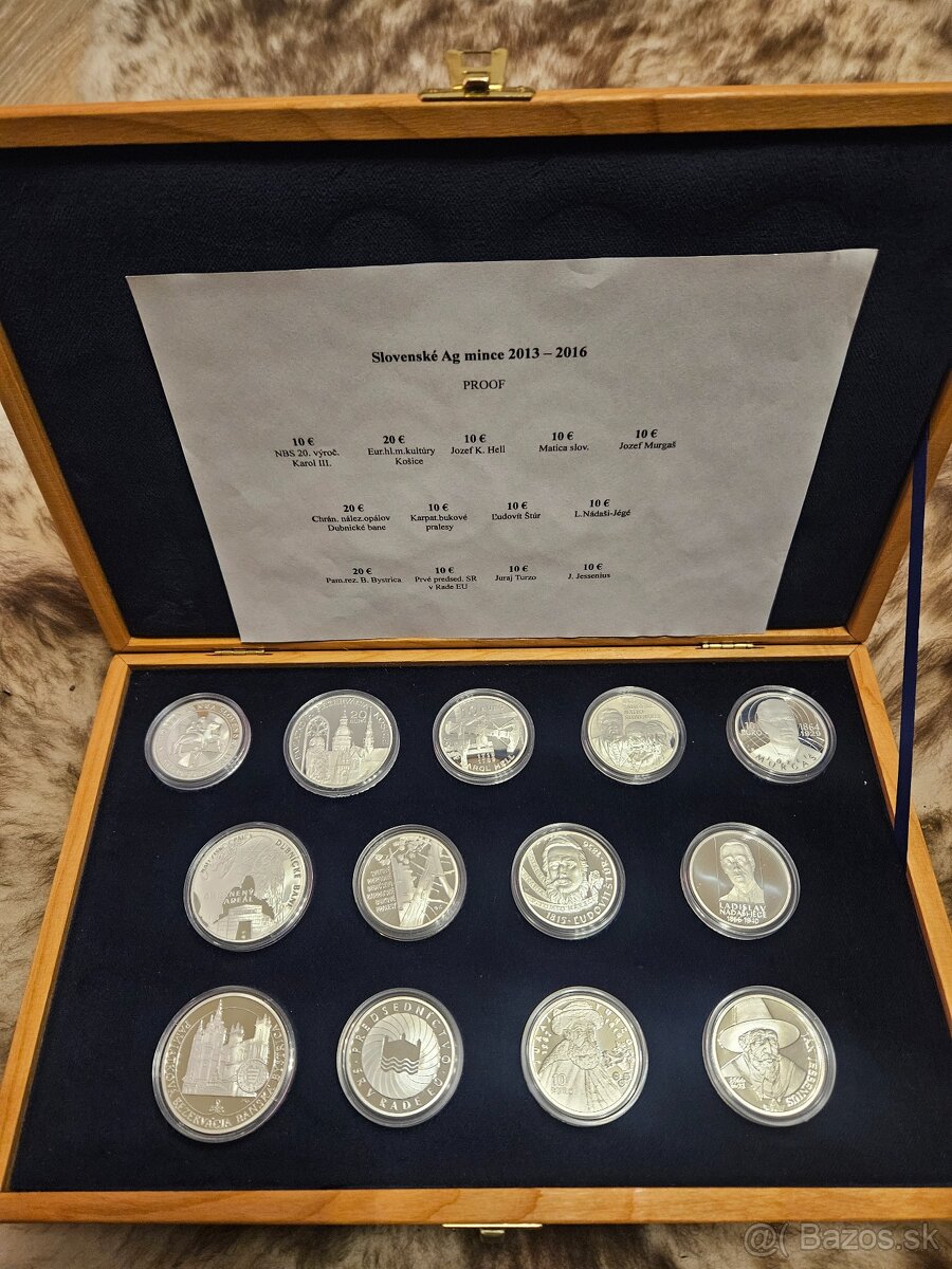 Slovenské strieborné euromince Proof - 2