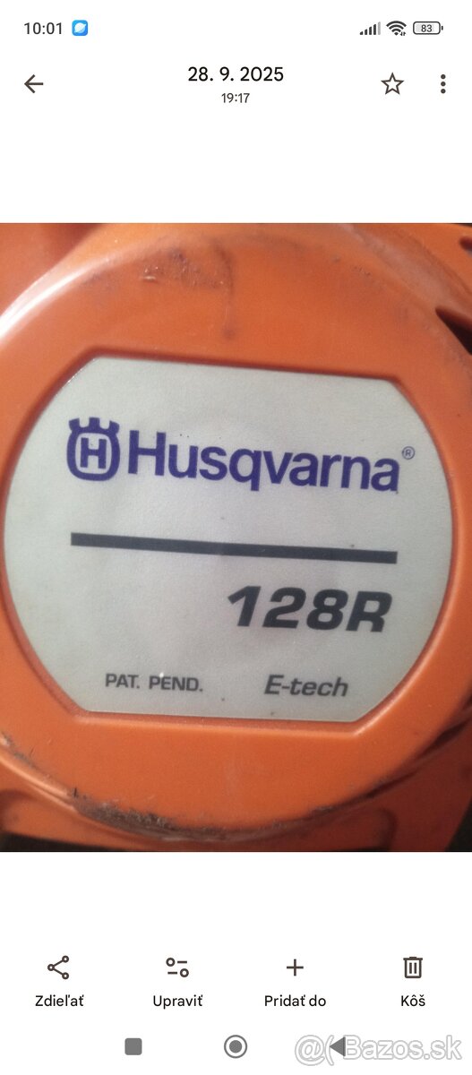 Predám motor krovinorezu Husqvarna 128R - 2