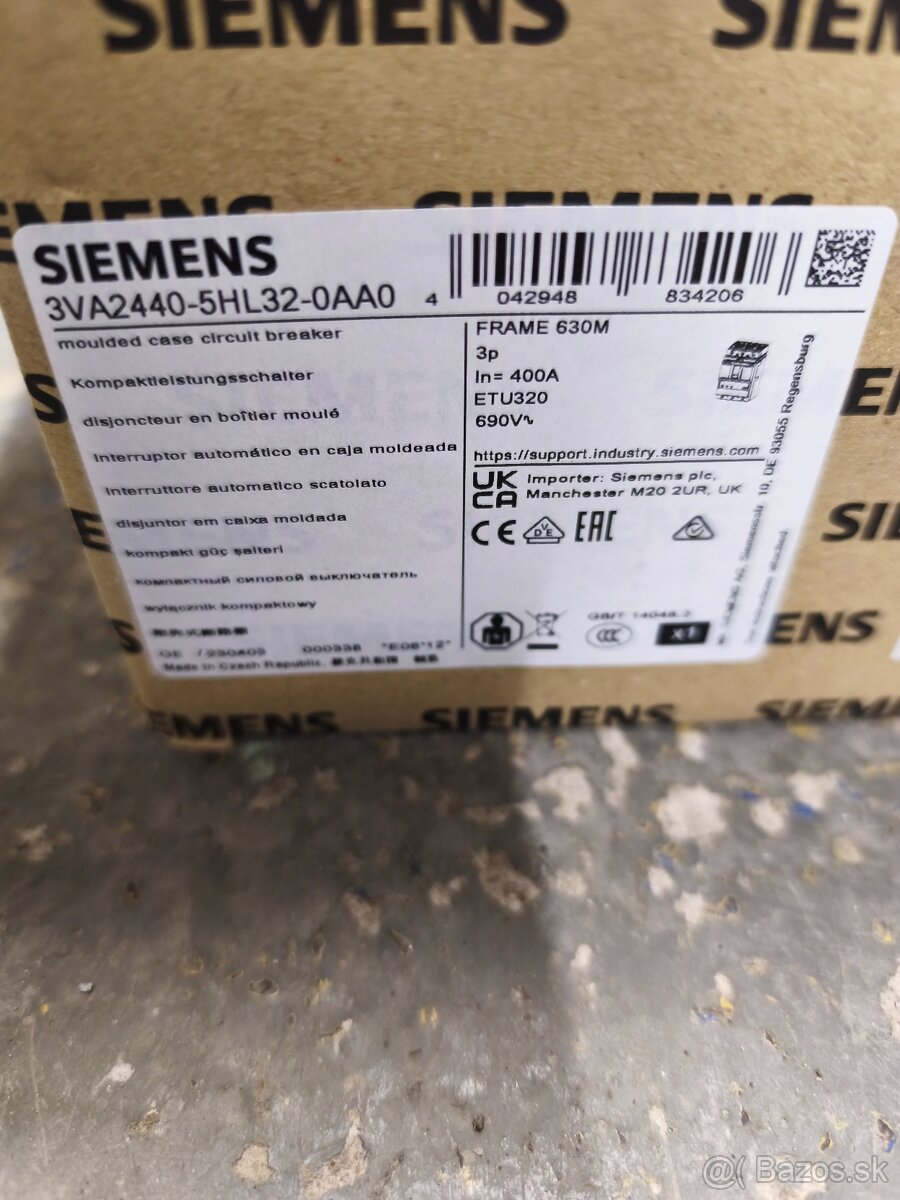SIEMENS 3VA2440-5HL32-OAAO . Nový deón 400A - 2