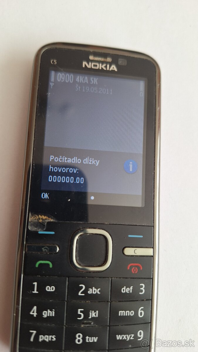 Nokia C5.00.02 top stav prevolané 0 hodín - 2