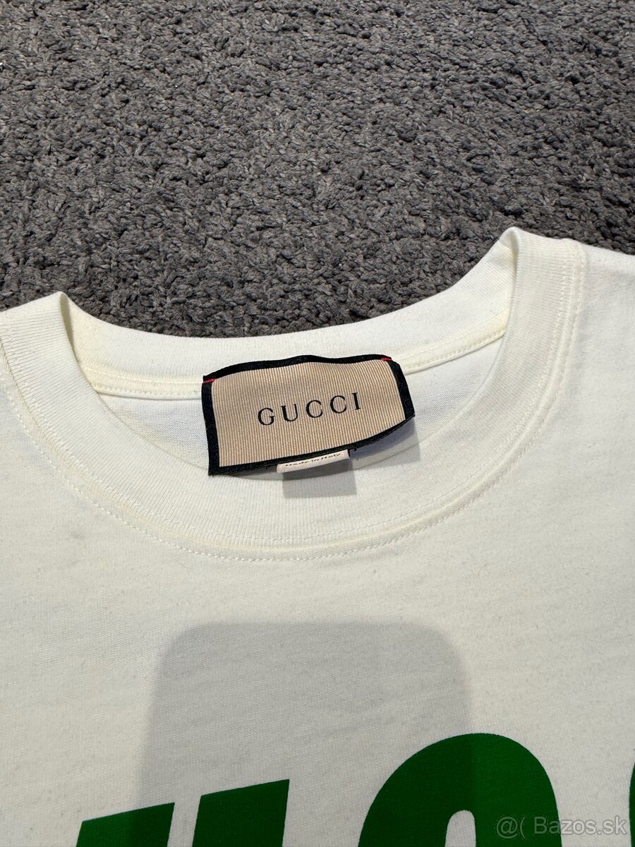 Gucci biele tričko s potlačou - 2