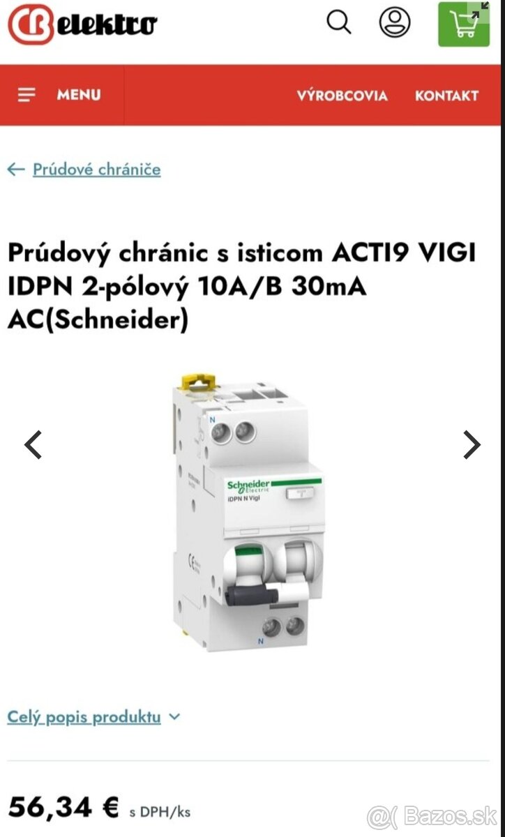 Prúdový chránič Schneider Acti9-iDPN - 2