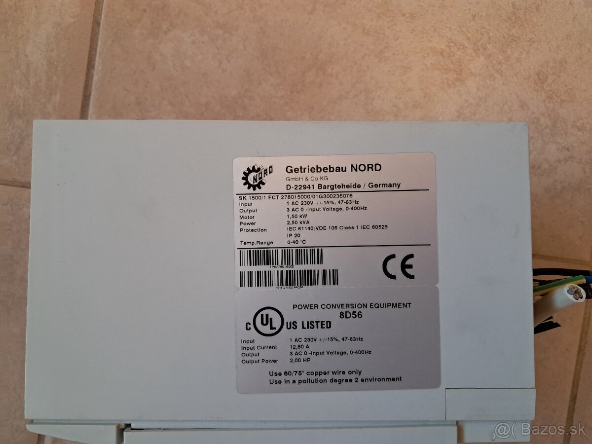 Predám frekvenčný menič NORD AC - 2