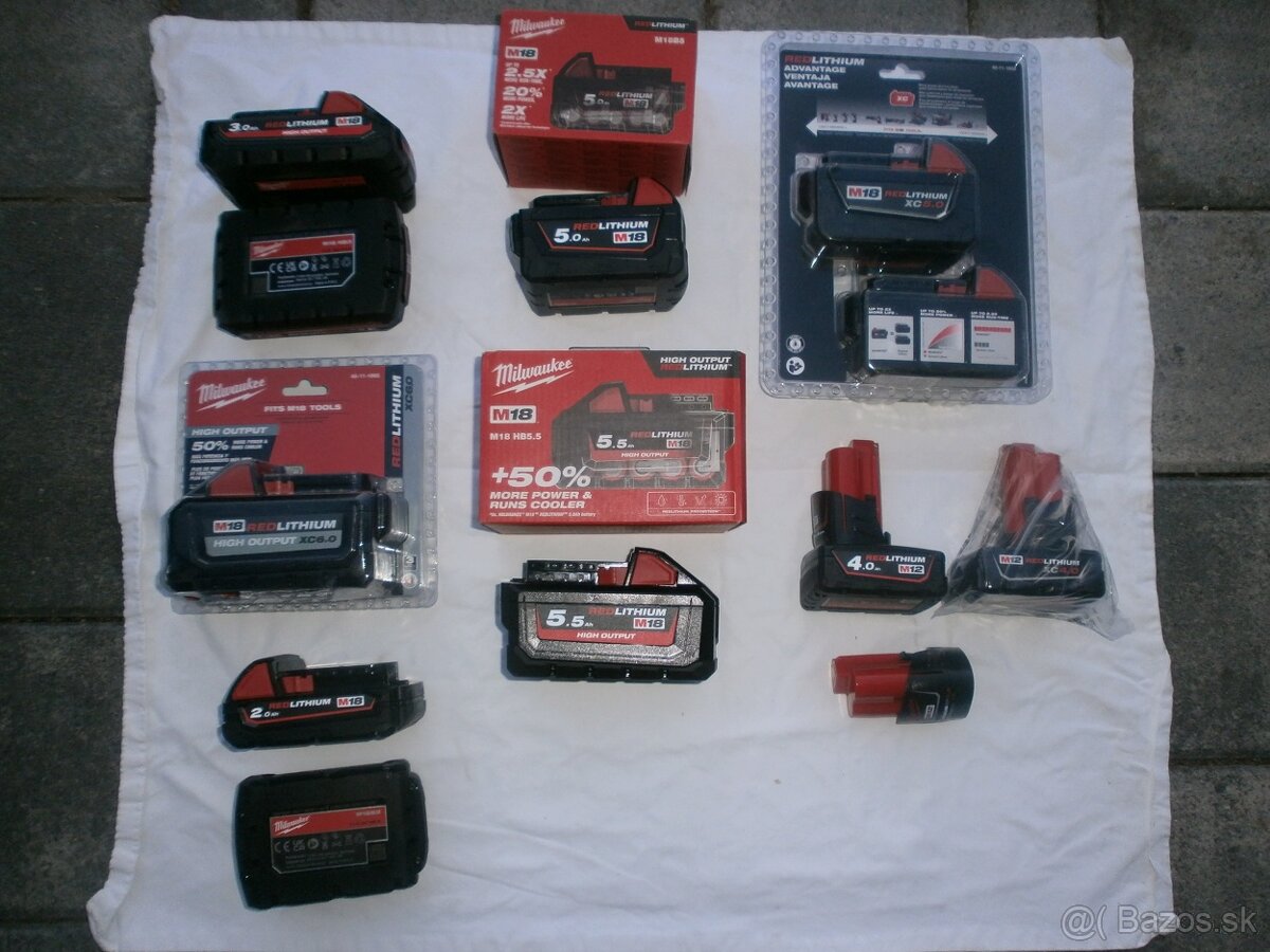 Predam baterie Milwaukee - 2
