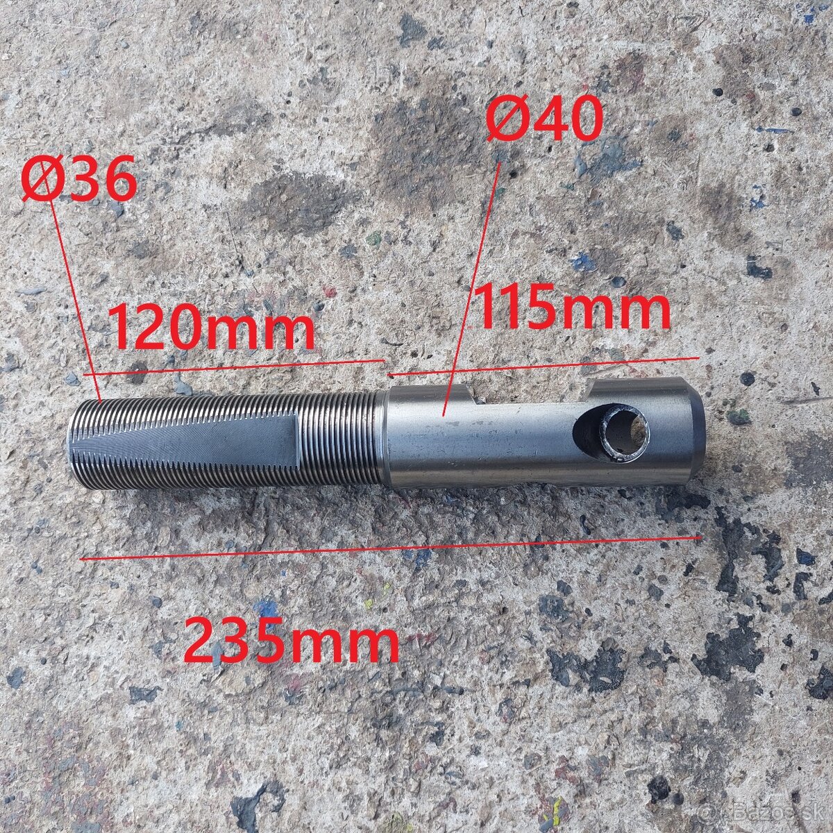 Vyvrtavacia tyč Ø40 - 2