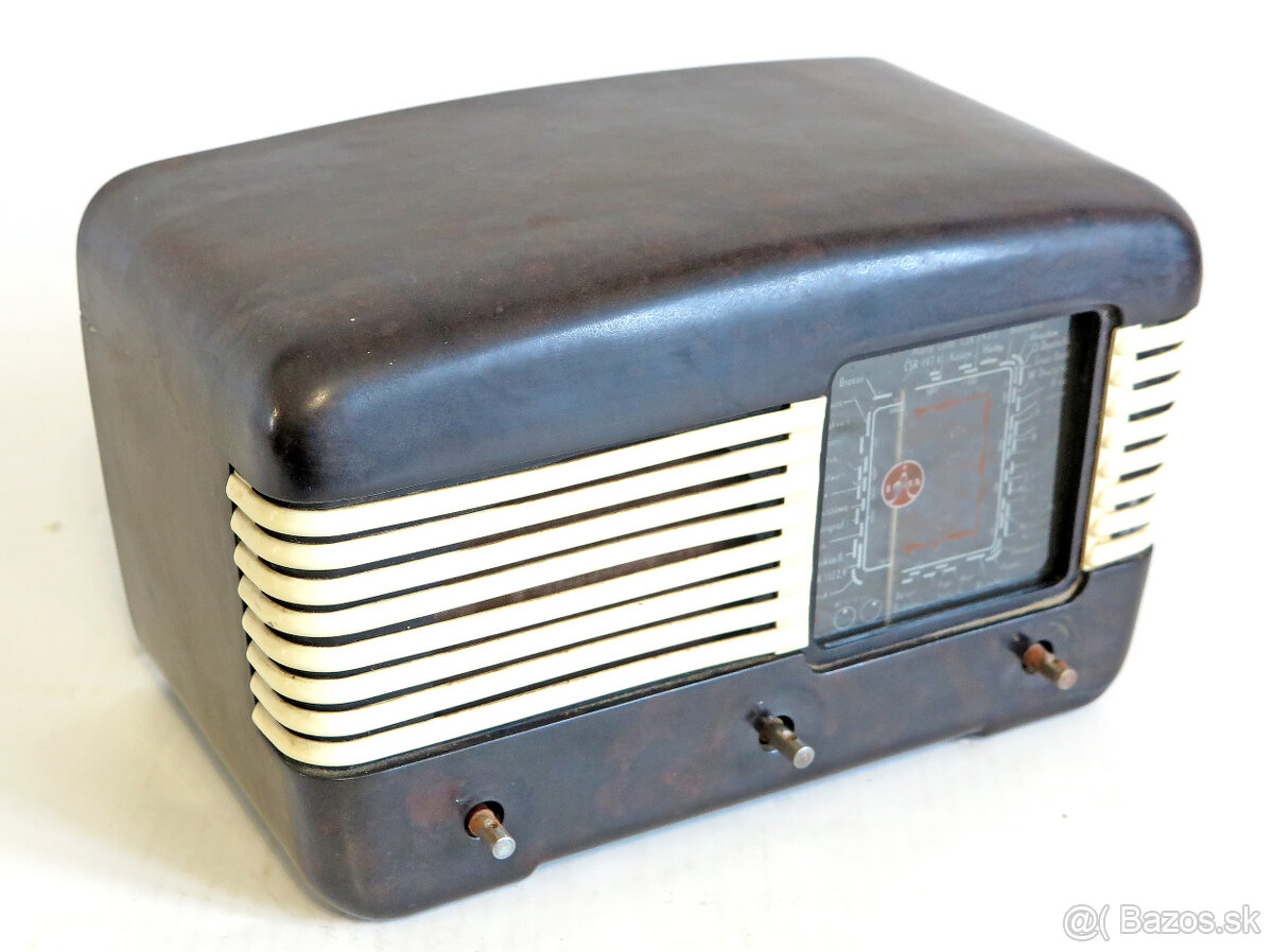 Elektrónkové bakelitové rádio Tesla Talisman 306U - 2
