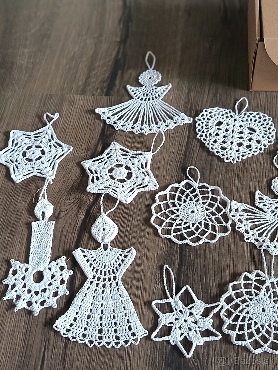 Háčkované vianočné ozdoby - 2