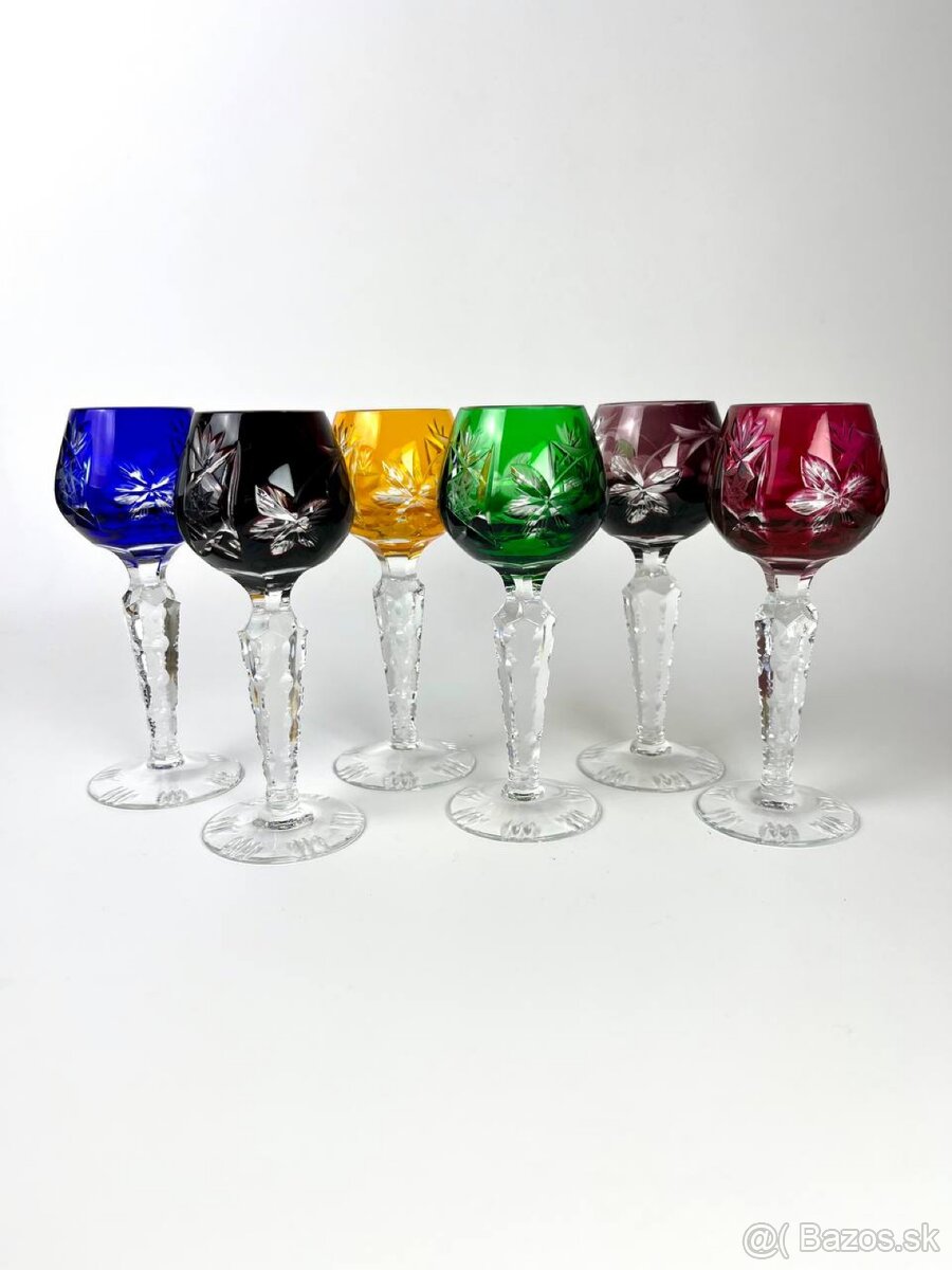 Krištáľové poháriky Lausitzer vintage - 2