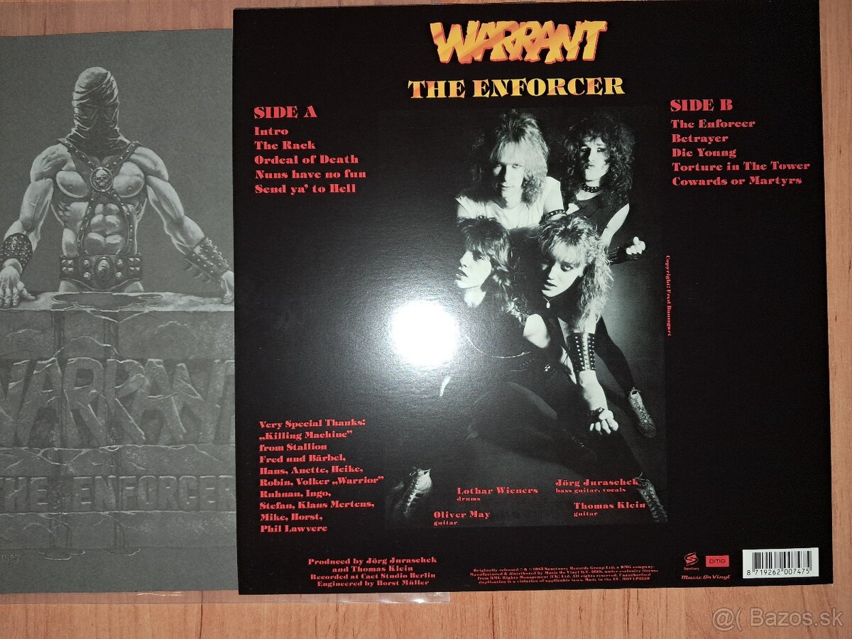 metal Lp - WARRANT - The Enforcer - 2
