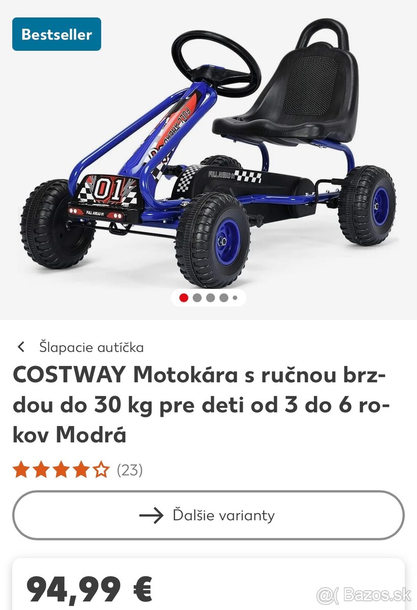 Motokára s ručnou brzdou - 2