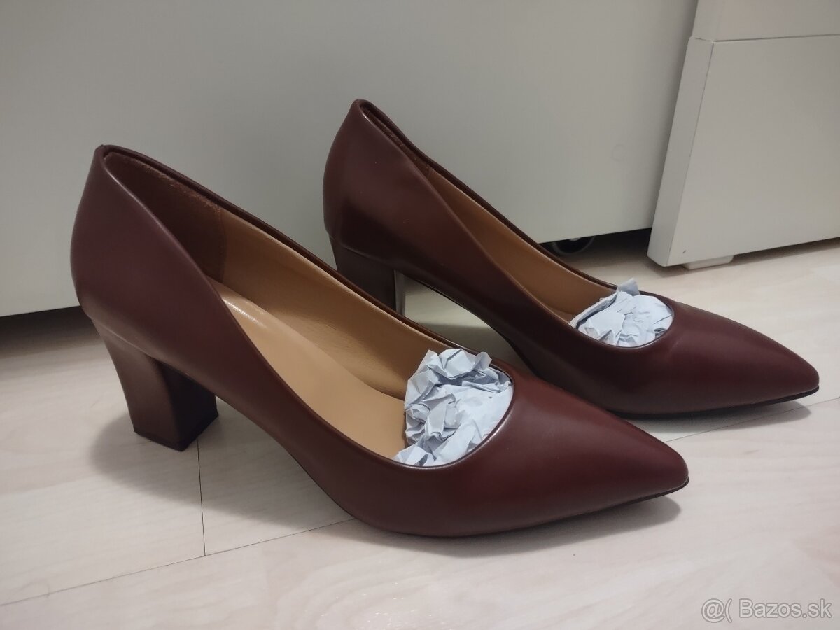 Bordové lodičky - 2