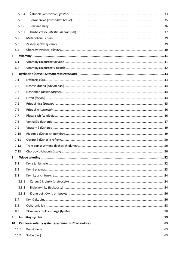 Biológia človeka - 2