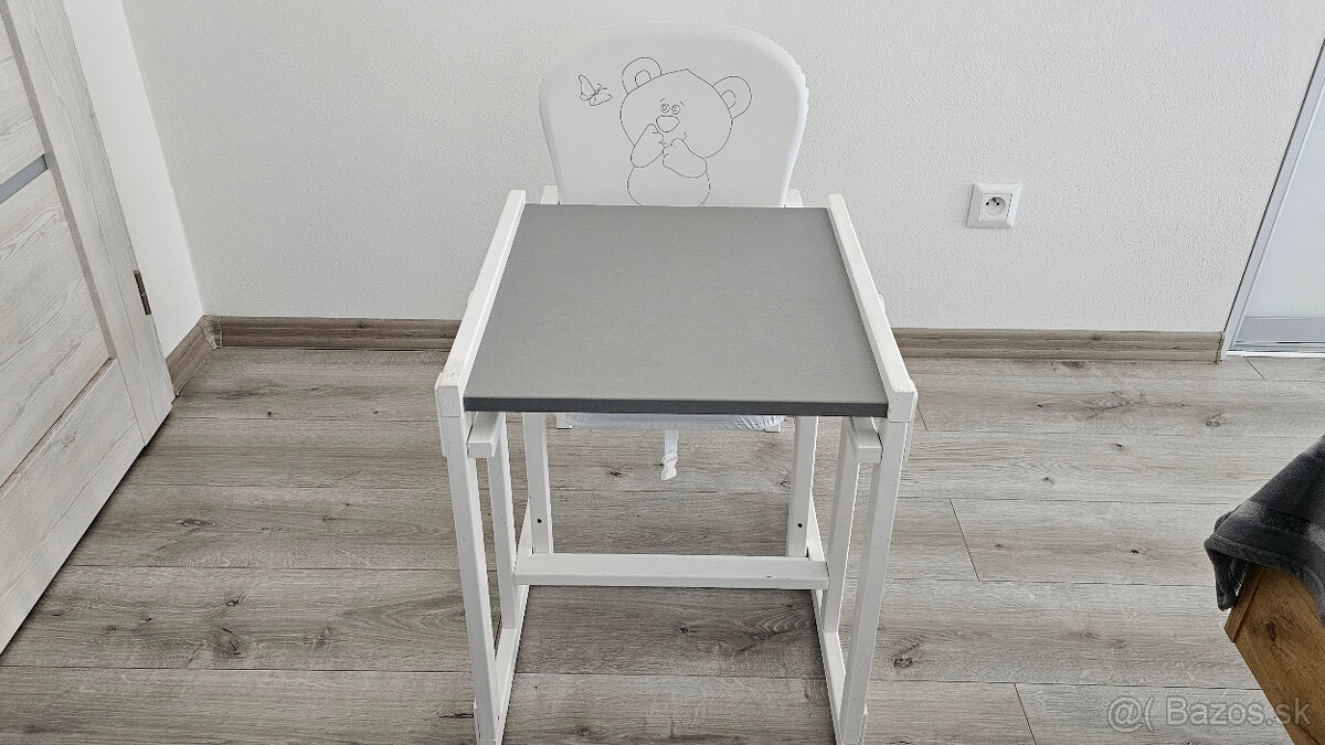Detský stolík so stoličkou so vzorom macíka - 2