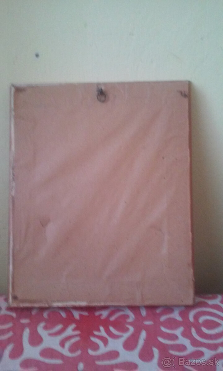 Obraz, malba - Deti pri krbe - 2