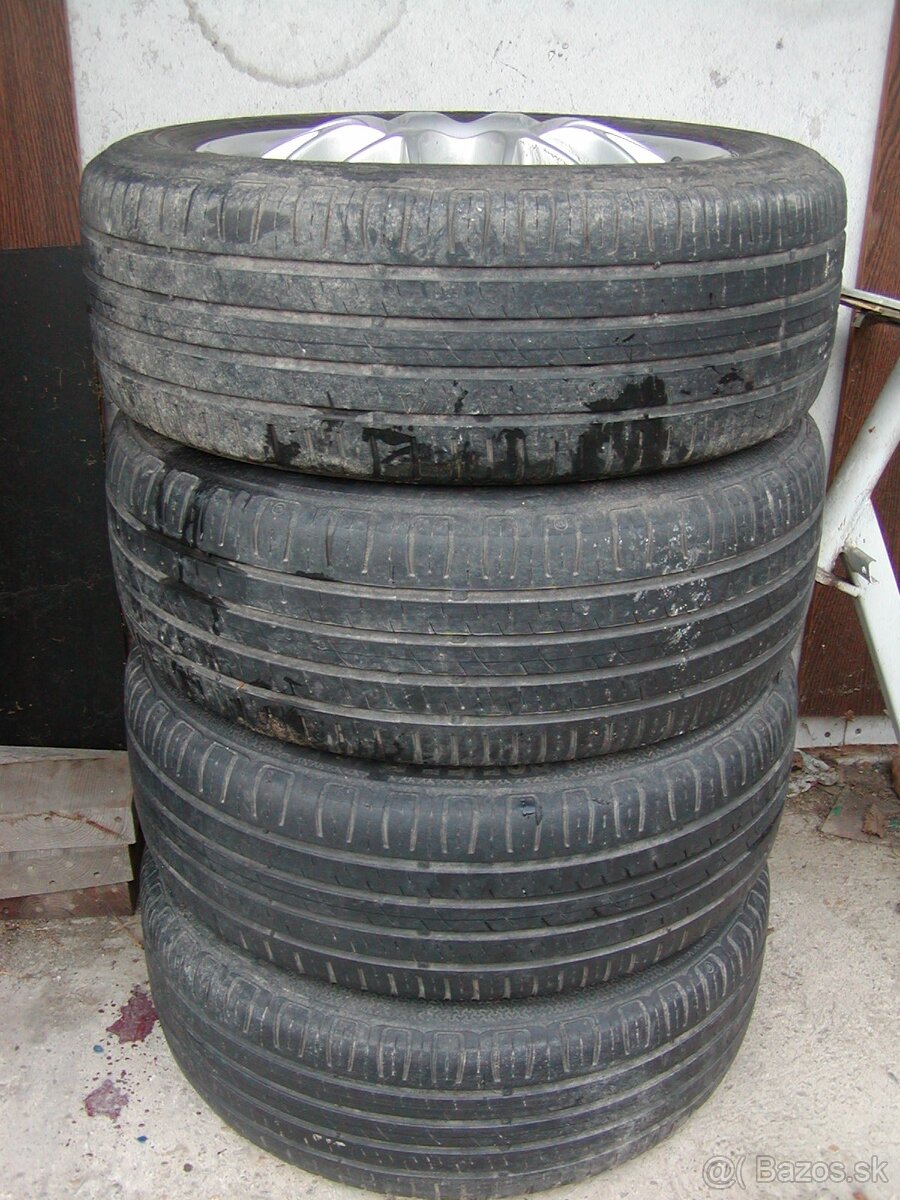 Sada diskov 4x100 r16 s letnými pneumatikami - 2