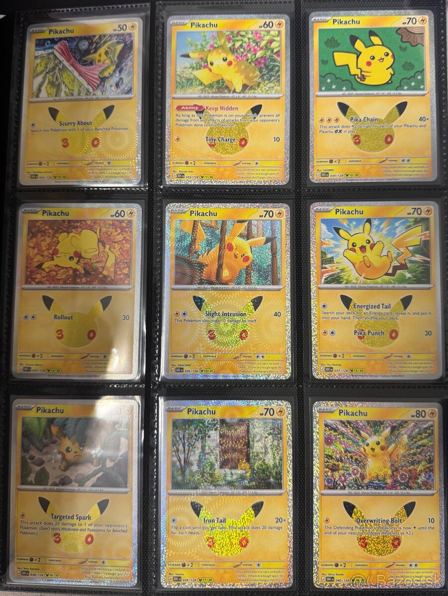 Pokemon 30th pikachu full set 30/30 - 2