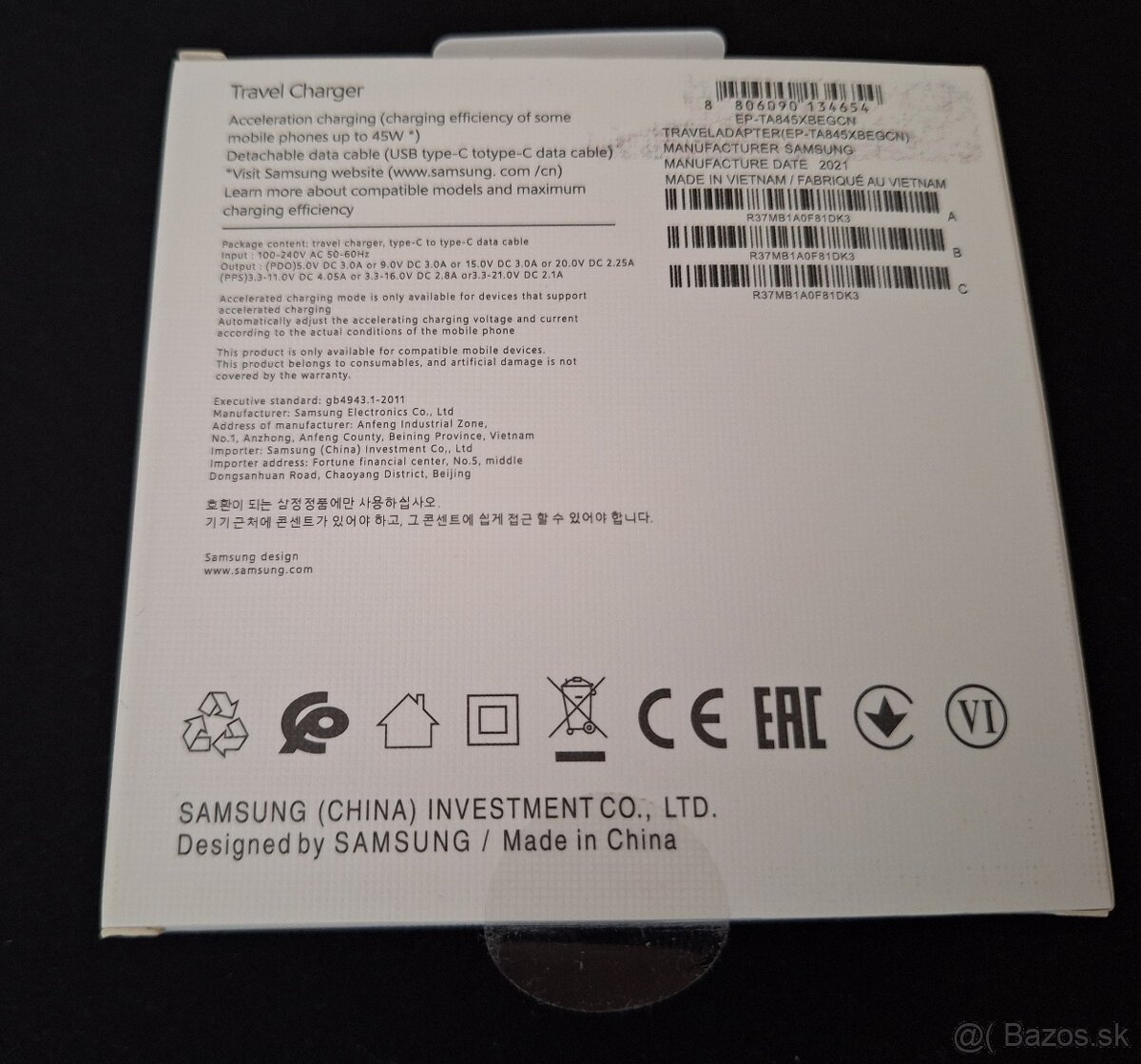 Predam nabijacku Samsung 45W usb-C/usb-C - 2