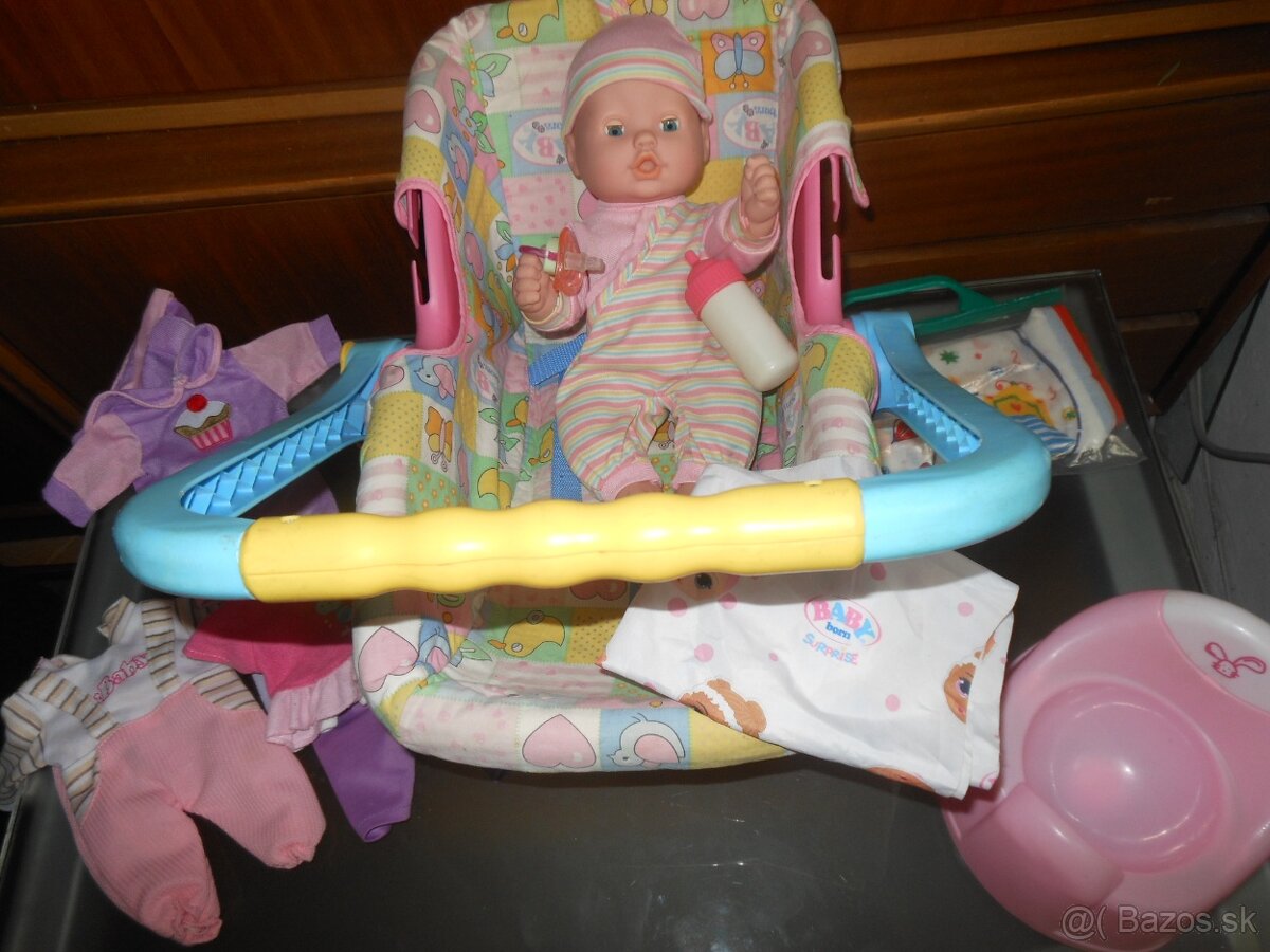 Nová bábika v nosiči a doplnky - 2