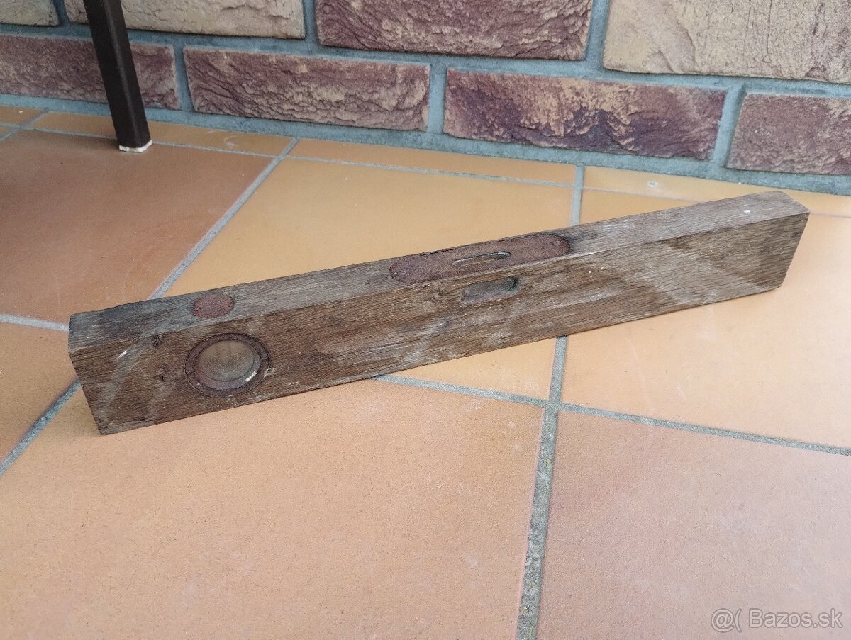 Starožitná drevená vodováha - 2