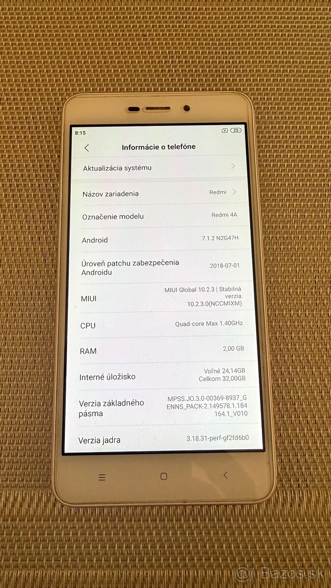 Predám Xiaomi Redmi 4A - 2
