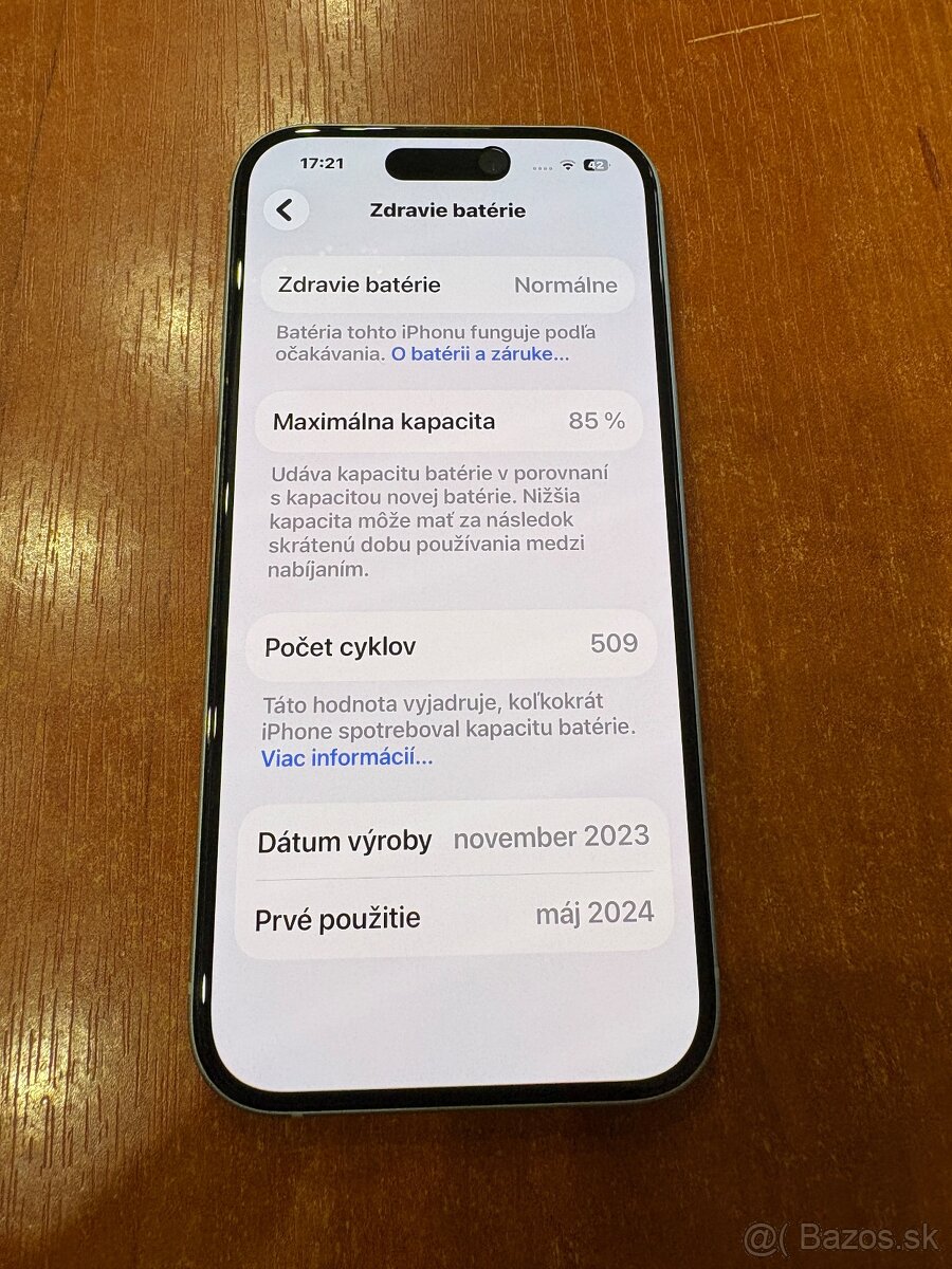 Apple iPhone 15 128gb blue/modrý - 2