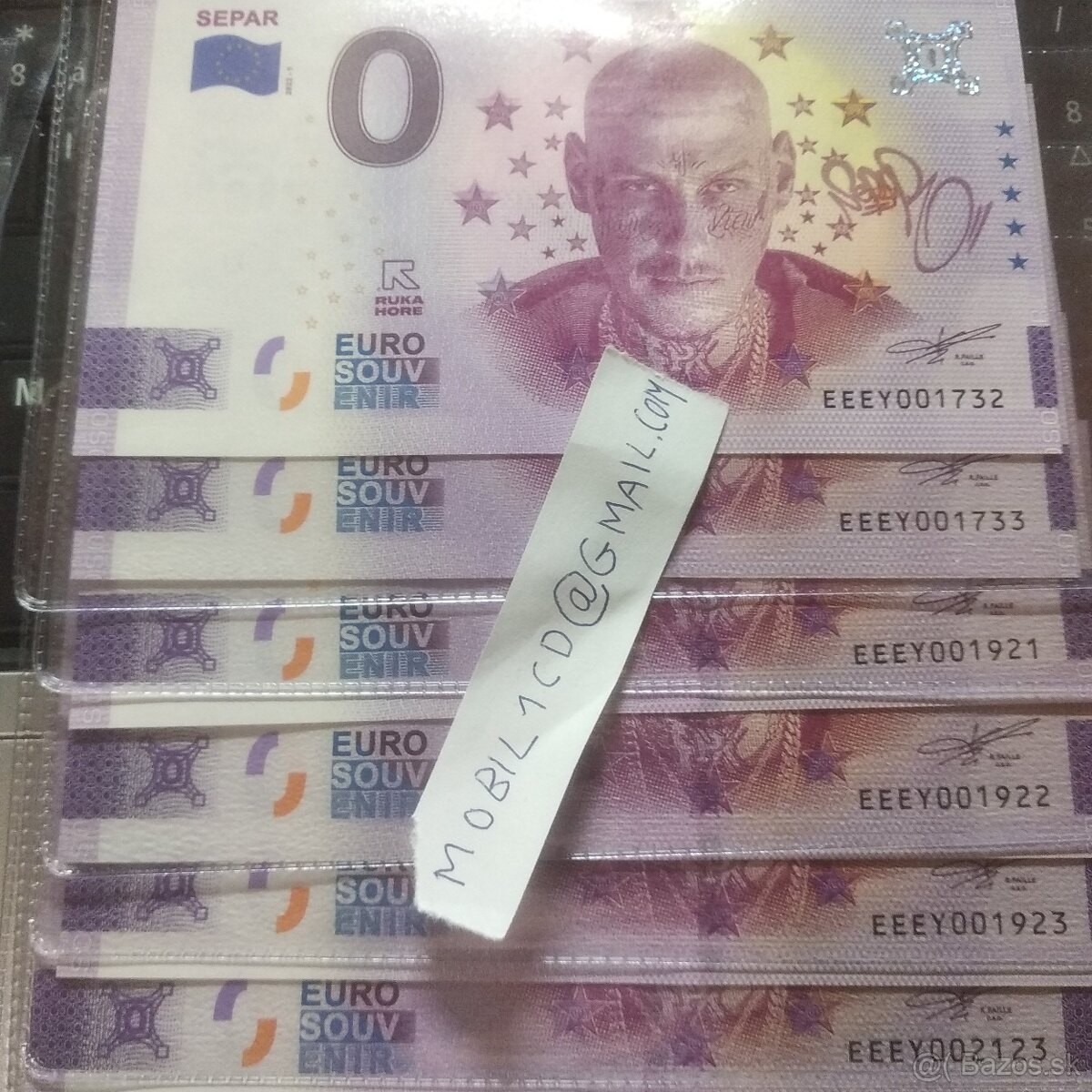 Separ bankovka 0€ - 2