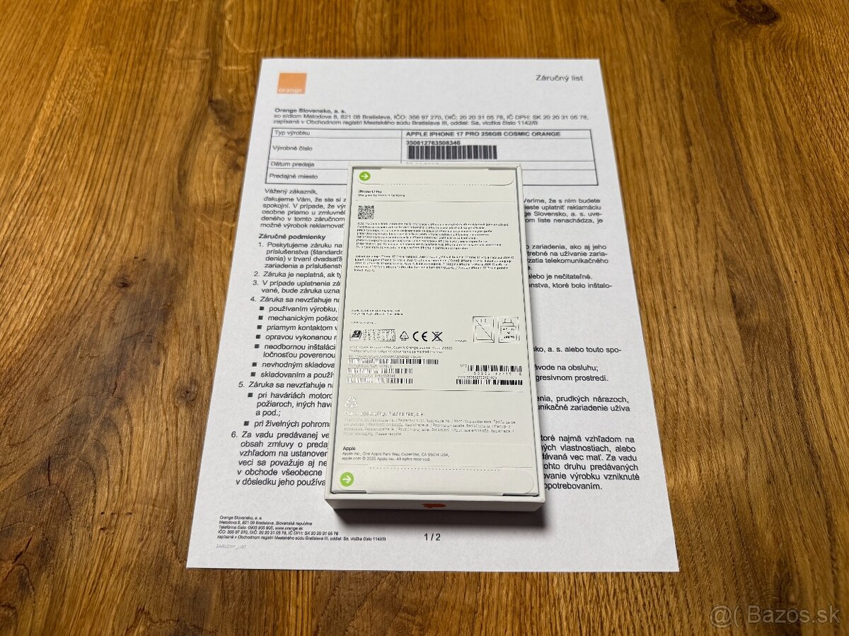 Apple iphone 17 pro cosmic orange 258gb - 2