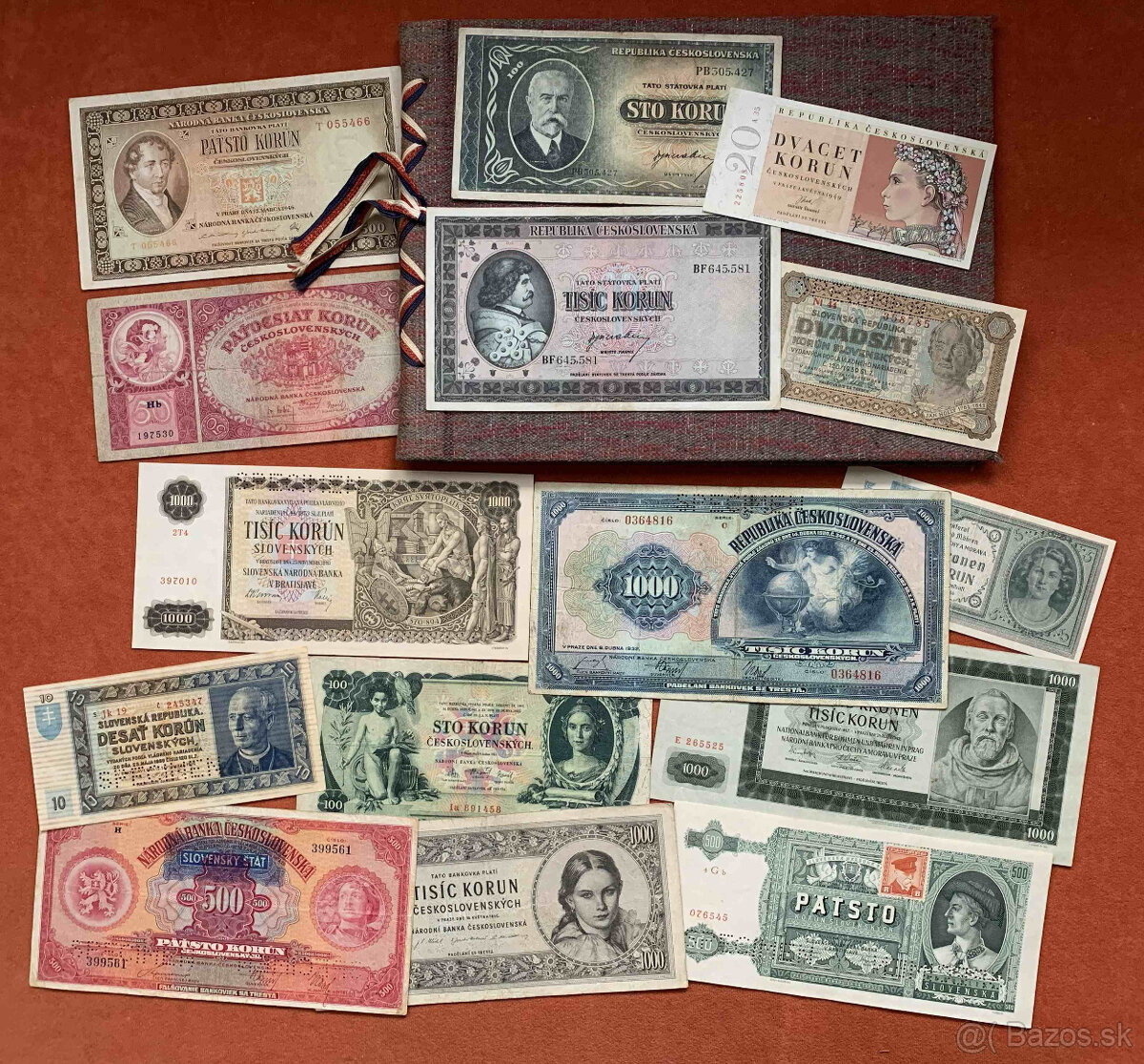 Album starých bankoviek Československa od roku 1919 – 1961 - 2