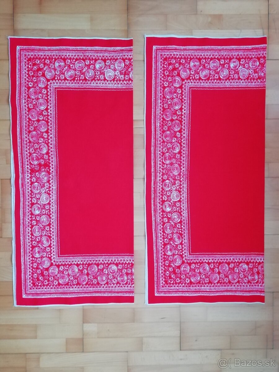 RETRO OBRUSY ĽANOVÉ VZOROVANÉ - 2